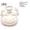 Personalized Gift for Adults 3D Printed Pumpkin Boy Figurine, Unpainted White DIY Statue, Modern Minimalist Room Decor Halloween Mummy Sculpture,