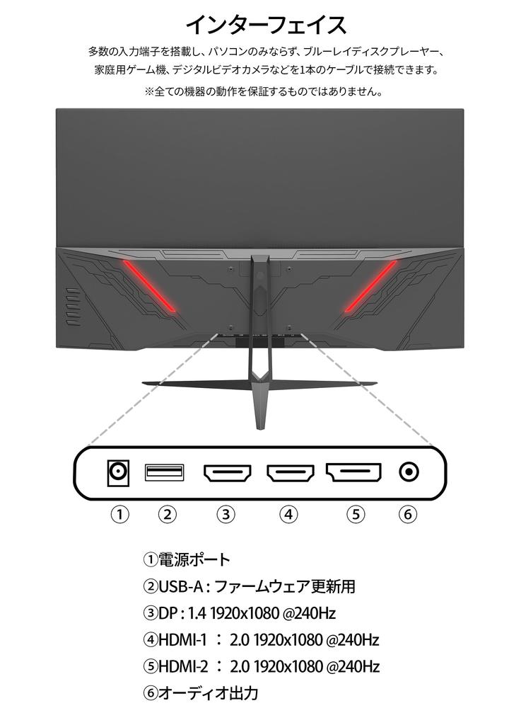 JAPANNEXT Inch Gaming Monitor 240Hz 1ms Full HD 1920x1080 Resolution VA Panel Display Light Viewing 31.5 (HDMI/DisplayPort/VESA compatible/Blue