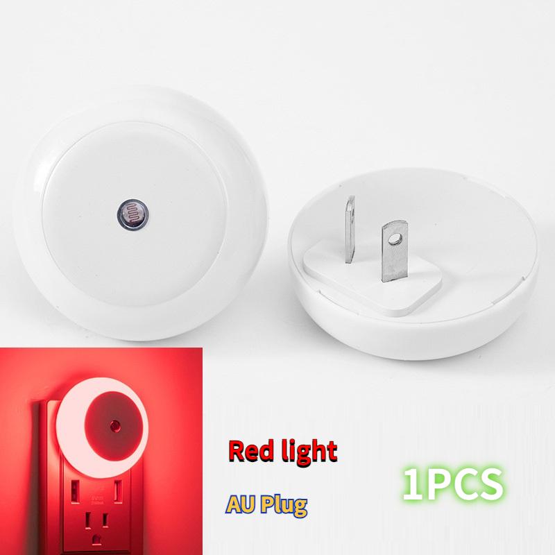 Intelligent Light Control Induction Light, Small Night Light, White Light, Blue Light, Red Light, Warm Light, Amber Light, Smart Home
