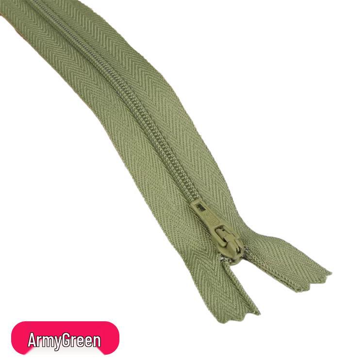 Three Force Short 20CM Nylon Zipper for Dress Pants - Colored Closed-End Fly Zipper Fabric Accessory