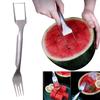 (Qunide) 2-in-1 Watermelon Fork Slicers, Watermelon Cutter Summer Fruit Cutting Fork, Dual Head Fruit Forks Knife