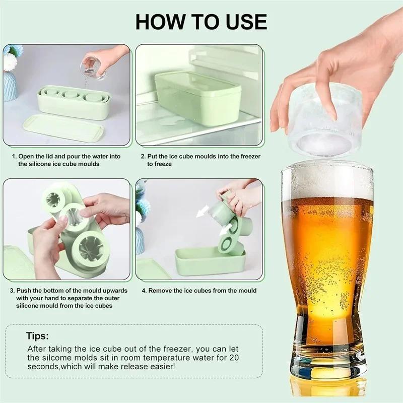 Силиконовая форма для кубиков льда Stanley Кухонные барные инструменты Охладитель напитков Форма для коктейлей Летняя форма для льда Форма для мороженого Силиконовая форма