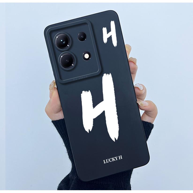 Чехол для Infinix Note 30 5G X6711/Note 30 Pro/30 VIP/30i/Note30 X6833B Счастливой начальной буквой Мягкий силиконовый задний чехол Чехол для телефона