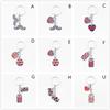 Bag Purse Charm Excellent Quality Key Chain UK Flag Keychain Union Jack Keyring GB British Flag Heart Pendant