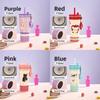 Petal Straw Cup Insulated Travel Mug With Carrying Rope For School And Commuting