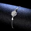 S925 Silver Bracelet Moissanite Bracelet Moissanite Round Bag Simple Women's Style