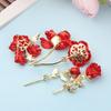 Rose Flower Decoration Female Corsage Red Rose Brooch Safety Pins Suit Accessories