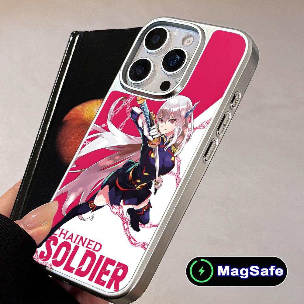 Чехол для телефона Mato seihei no slave Uzen Kyouka для iPhone 17 16 15 14 13 12 11 Air Pro Max Plus Magsafe Серебряное покрытие