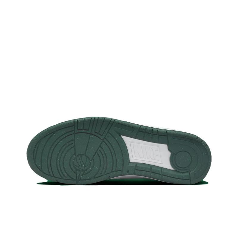 Nike Full Force Synthetic Leather Low Comfortable Versatile Fashion Low-Top Kids Casual Shoes Kids Casual Shoes White Green HE1739-100