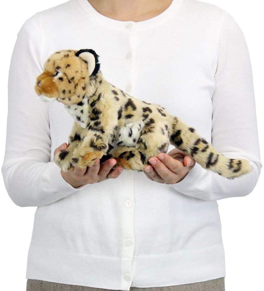 Плюшевая игрушка Леопард Каролата (Малыш/Семья настоящих животных/Мягкий на ощупь) Реалистичная игрушка-животное кукла подарок на день рождения (Дважды проверено) / Рождественский подарок