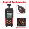 Digital Contact Tachometer Portable Contact Measurement Speed Tach Meter 3-19999RPM Speed Meter RPM Tachometer Backlit Display