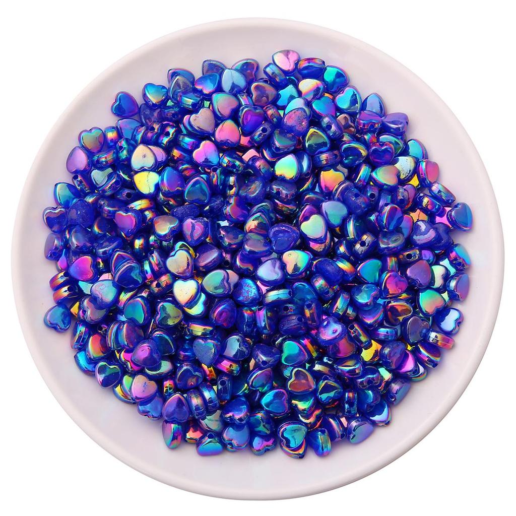 100 шт. AB цвет пятиконечная звезда в форме сердца акриловые свободные бусины-разделители для изготовления ювелирных изделий