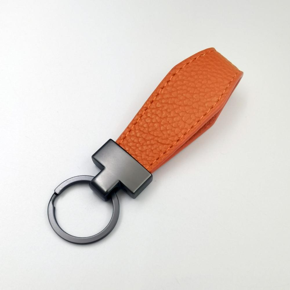 2PCS Durable Metal Buckle PU Leather Key Chain PU Leather Material Exquisite Key Holder Gift Giving