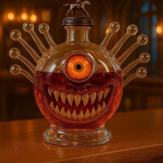 Декантер для виски «Монстры» для мужчин, папы, забавная статуэтка, декантер для виски 300 мл, пустой декантер для вина, украшение для домашнего бара, подарок для любителей виски