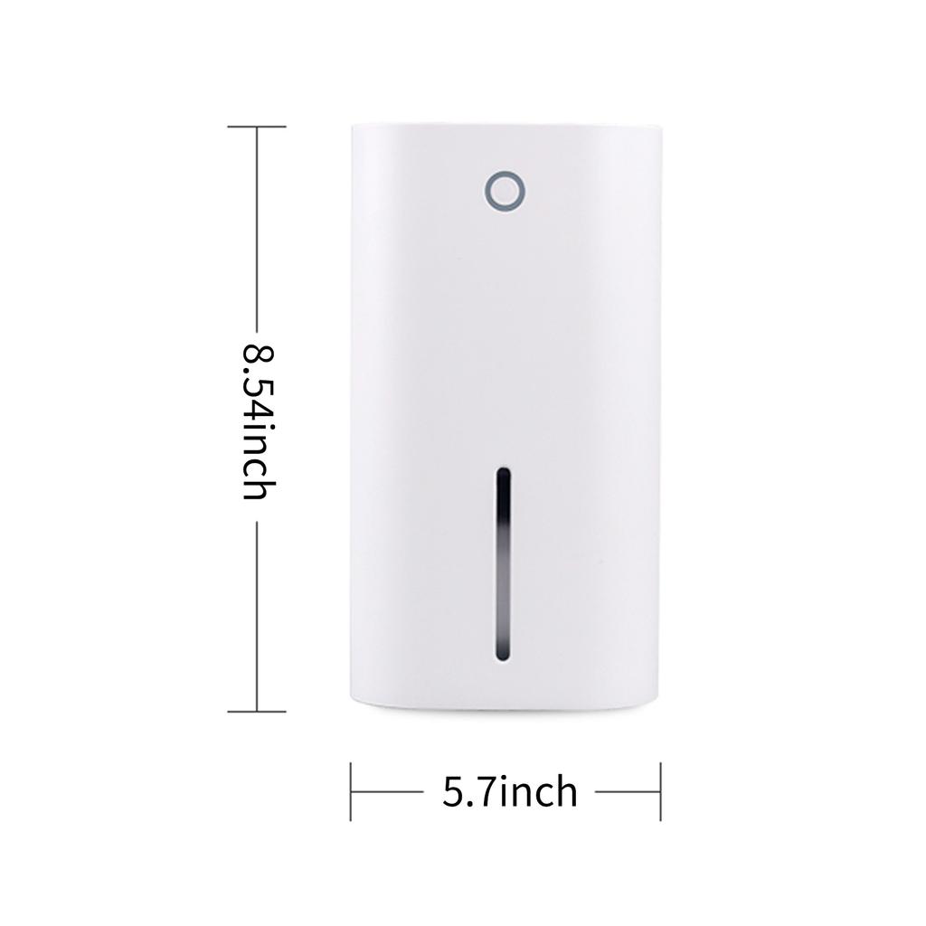 850mL Dehumidifier To 215 Sq. Ft Portable Small Dehumidifier Auto-off Protection Humidity Control