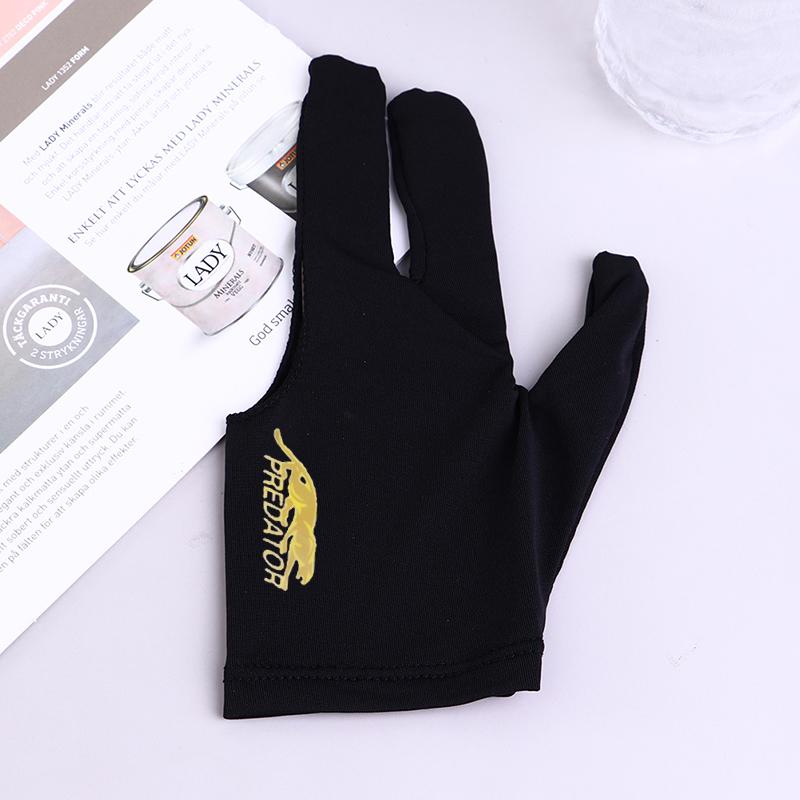 Перчатка для бильярдного кия с тремя пальцами, для левой руки, лайкра