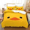 Yellow Duck Bedding Set Single Twin Full Queen King Size Little Duck Bed Set Aldult Boys Bedroom Duvetcover Sets 3D Print 015