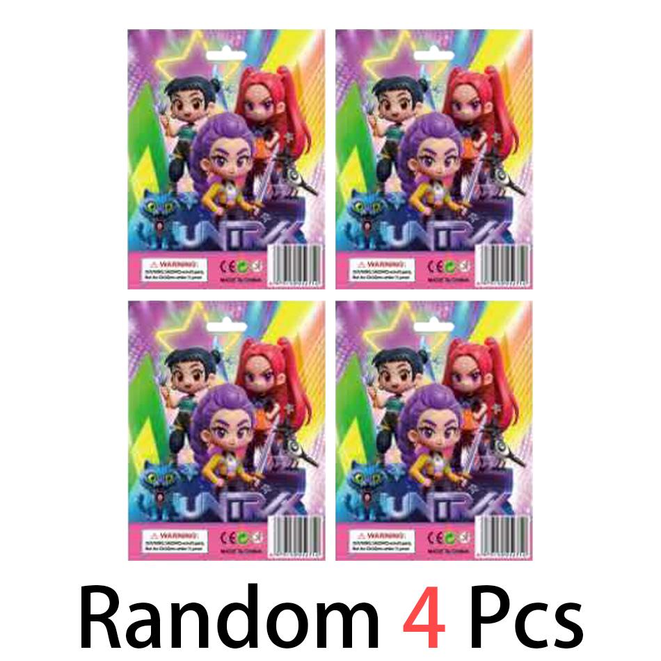 24 шт. Q Версия Kpop Истребители демонов коробка Фигурка Игрушка Дерпис Тигр Руми Мира Зои Сасси Фигурка Кукла Поклонники Рождество День рождения Подарок