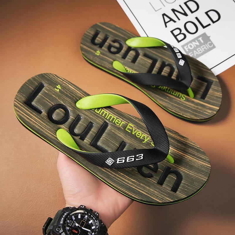 Летние шлепанцы мужские нескользящие и дезодорирующие тапочки с мягкой подошвой Вьетнамские облегченные летние тайские сандалии с пальцами