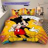 3pcs Lively Mickey Mouse Printed Bedding Set, Soft and Comfortable Quilt Cover for Bedroom, Guest Room (1 Duvet Cover + 2 Pillowcases, Pillow Cor