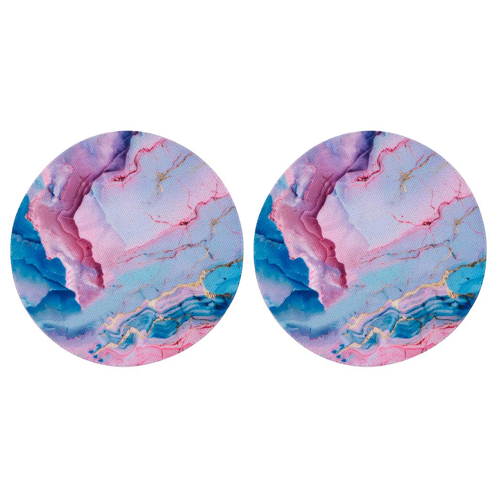 Подставки под автомобиль с мраморным узором, резиновые противоскользящие коврики с изображением звездного неба, модные тканевые коврики для стаканов с водой, кухонные принадлежности, два предмета в наборе