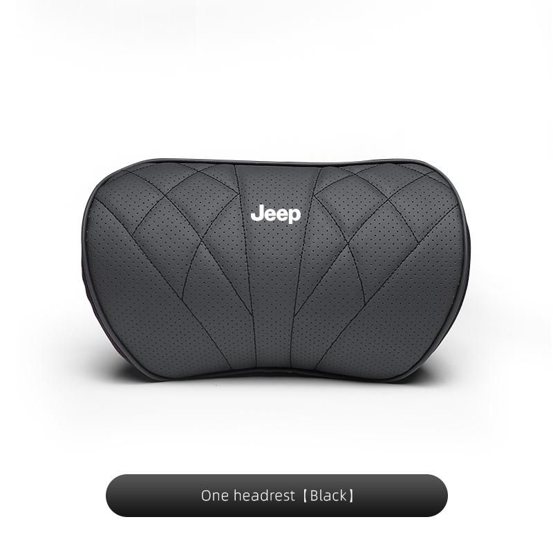 Quality Leather Car Cushion Waist Cushioning Seat Headrest For Jeep Grand Cherokee Wrangler JK Gladiator Compass Renegade Recon
