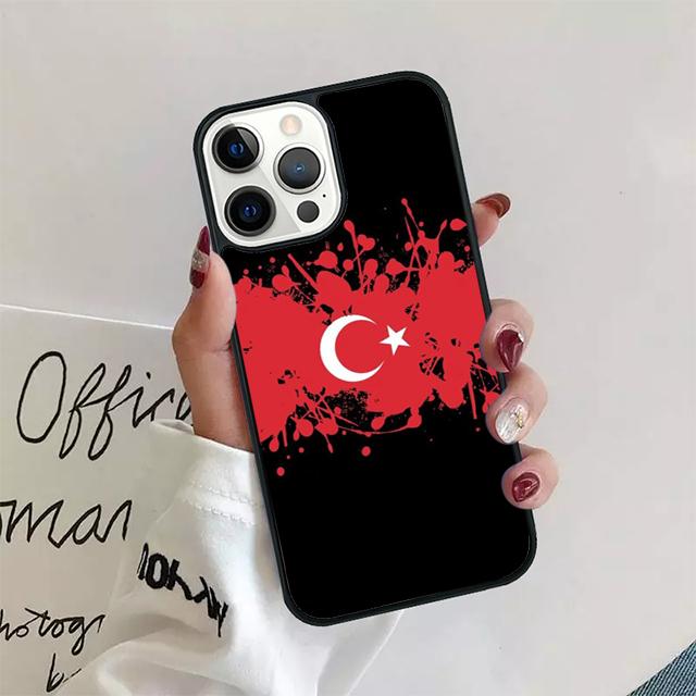 Республика Турция Реалистичный Чехол-Флаг Для iPhone 17 Air 15 16 14 13 12 Pro Max 11 Pro Max Plus Чехол для Телефона Coque