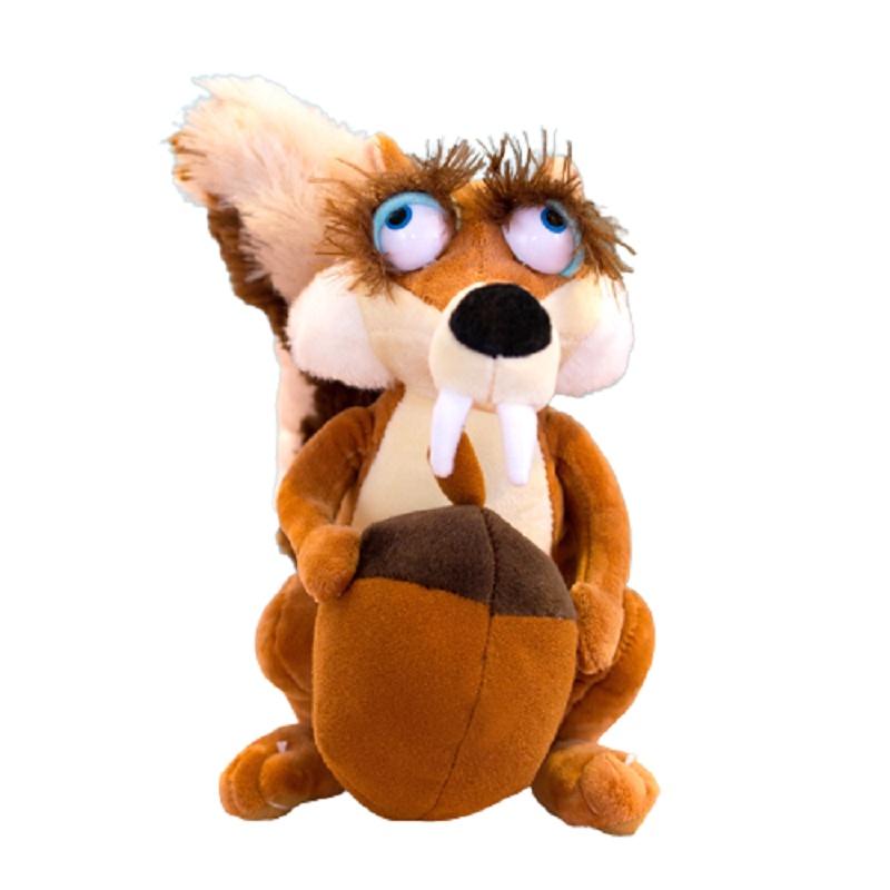 Soft And Huggable Squirrel, Sloth, And Saber-toothed Tiger Plush Toys Pack Of 3