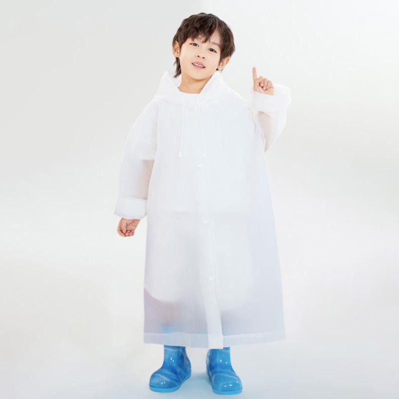 Kid Waterproof Raincoat Poncho Non-Disposable Rain Gear Jacket Student Children Travel Raincoat Rainwear Outdoor Hiking Coat