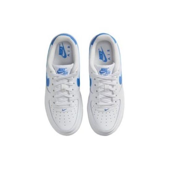 Nike Air Force 1 Comfort Versatile Lightweight GS Low-Top Casual Shoes White/Dark Light Brown/Blue Unisex FV5948-115