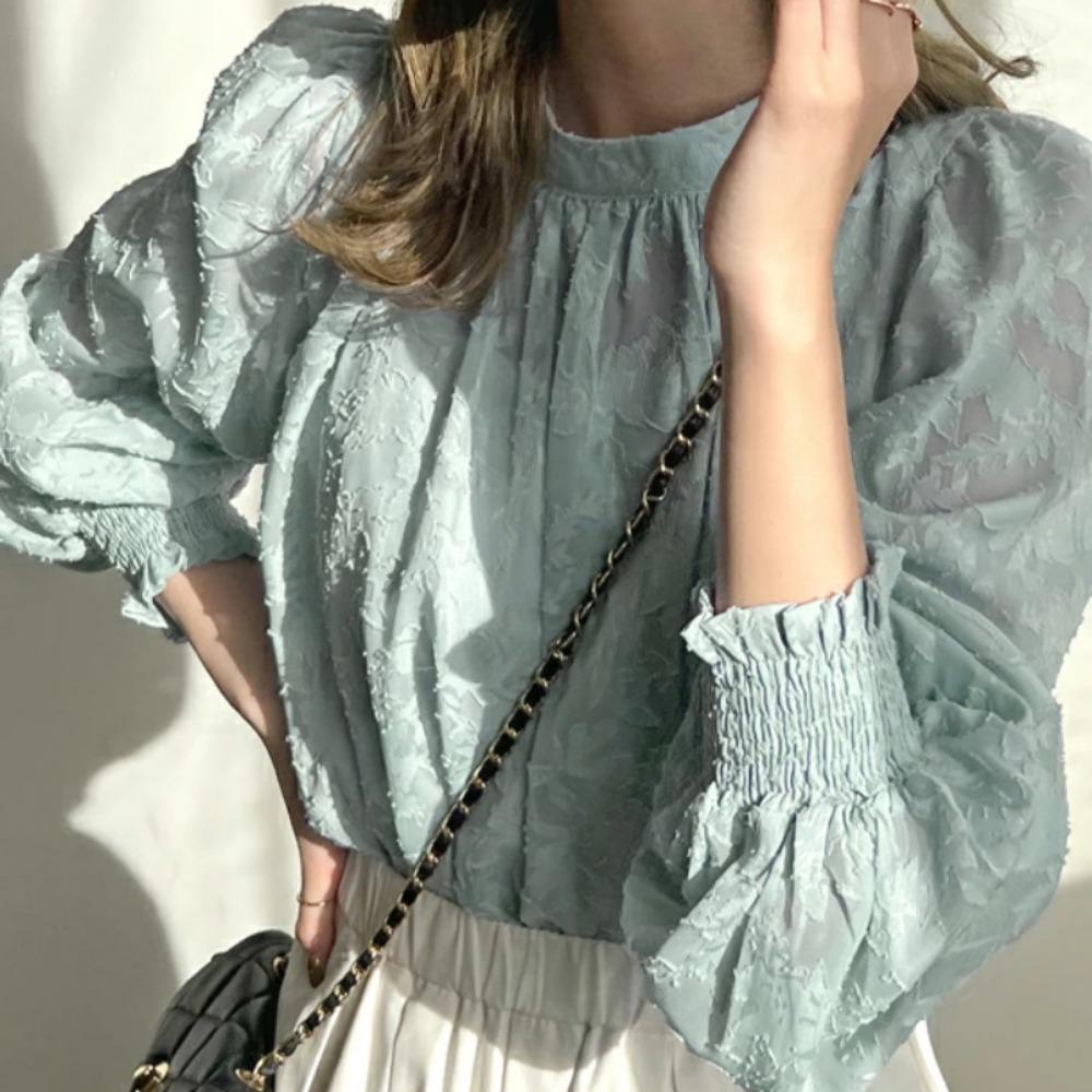 Хорошая ткань весна осень женская шифоновая блузка японская корейская пляжная рубашка кружевной топ солнцезащитный крем рубашка с кондиционером