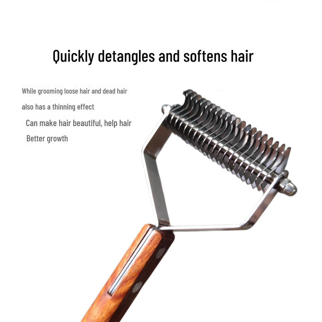 Расческа для линяющей шерсти домашних животных для кошек и собак - Удаляет выпавшую шерсть, подходит для короткой и длинной шерсти