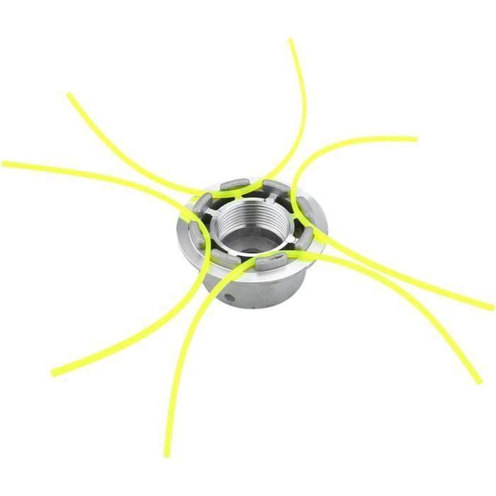 Tête de débroussailleuse universelle en aluminium - 4 fils nylon, montage facile
