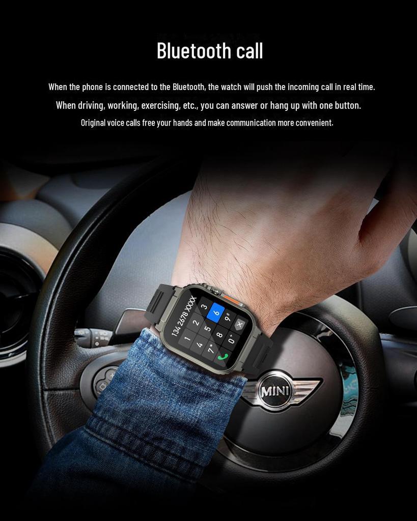 Умные часы A70: Звонки по Bluetooth, воспроизведение музыки, мультиспортивные режимы, мониторинг сердечного ритма и артериального давления.