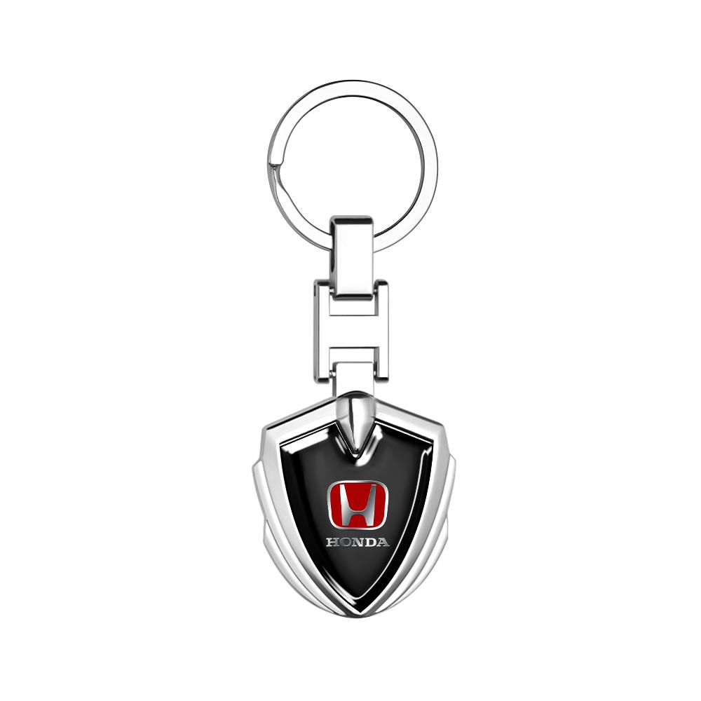 1Pcs Metal Auto Emblem Car Keychain Key Rings Gifts Pendant For Honda Civic Accord Crv Hrv City Jazz CR-Z Element Insight MDX XL0