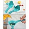 BPA-Free Liquid Transfer Funnel Food Grade Plastic Egg Separator Funnel Combo  Filtering Powders