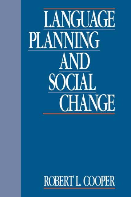 The Language Planning and Social Change Book