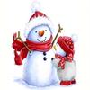 Diamond Painting Full Round Christmas Snowman Diamond Embroidery Winter Mosai Needlework Home Decor 30x40cm/12x16inch