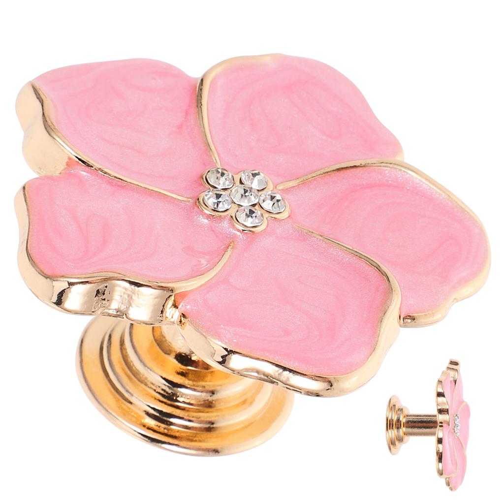 Сплавной мебельный кноб Декоративный в форме цветка Надежная ручка-пуговица для ящика для комода, шкафа, тумбочки