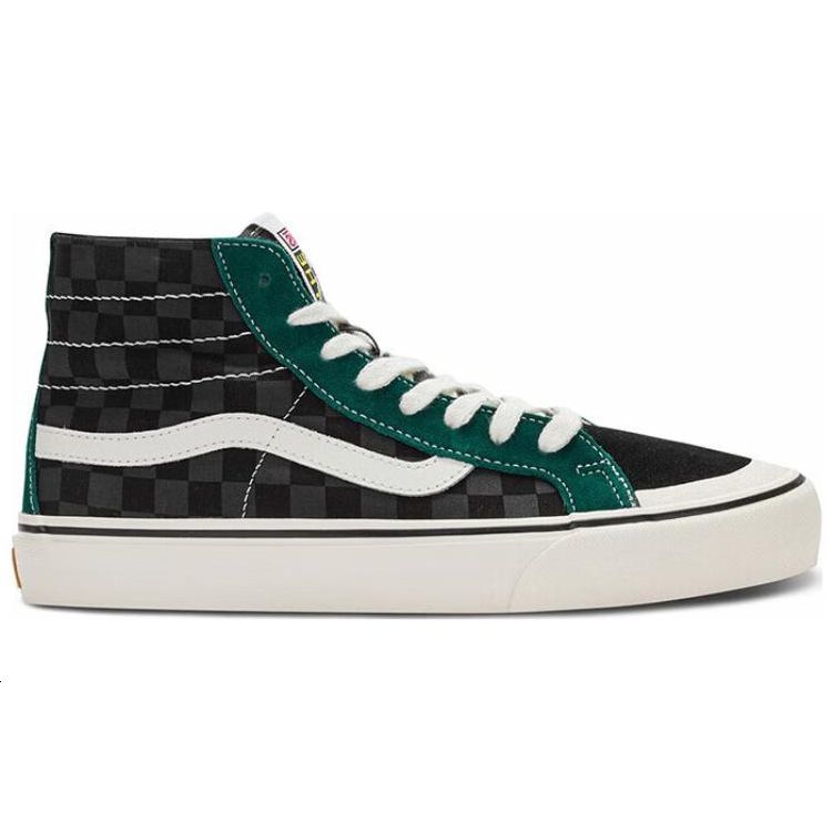 Vans Sk8 Vr3 Ретро Тренд Высокие Кеды для Скейтборда Унисекс Кроссовки Черный Серый Зеленый VN0A4BX7ACW