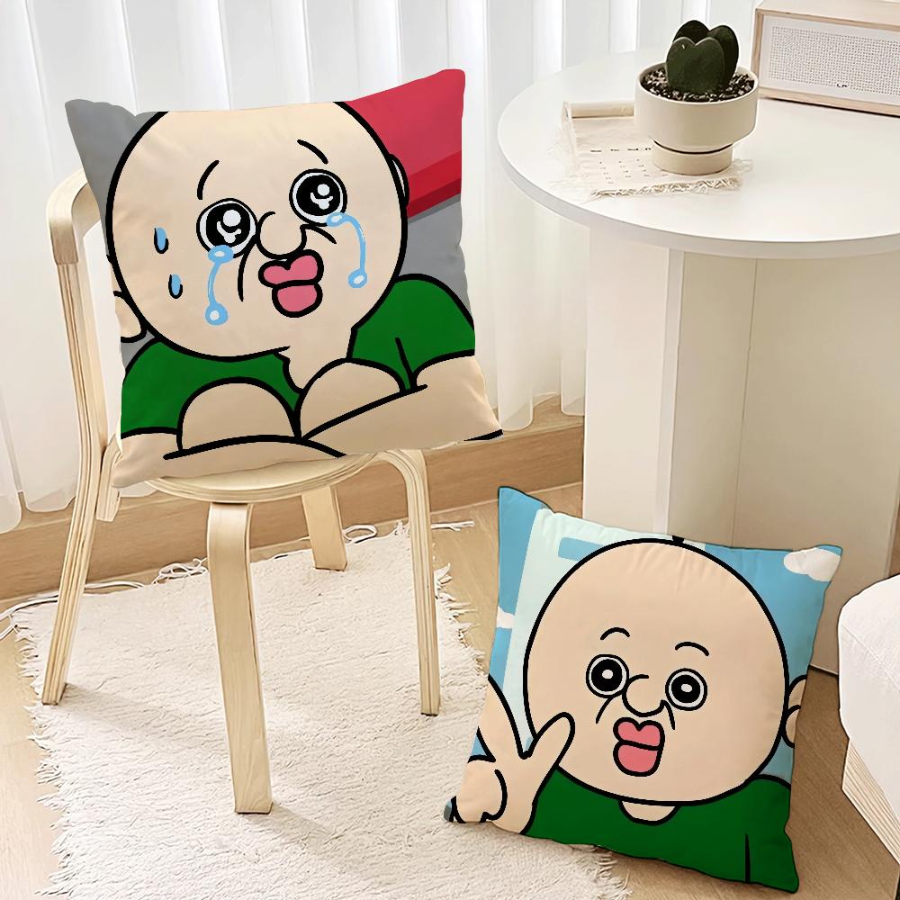 Funny Bbangbbangs Diary Cartoon cushion For Bedroom Car Coffee Shop Room Soft and Living Room Sofa Decorative Pillow Cover Case