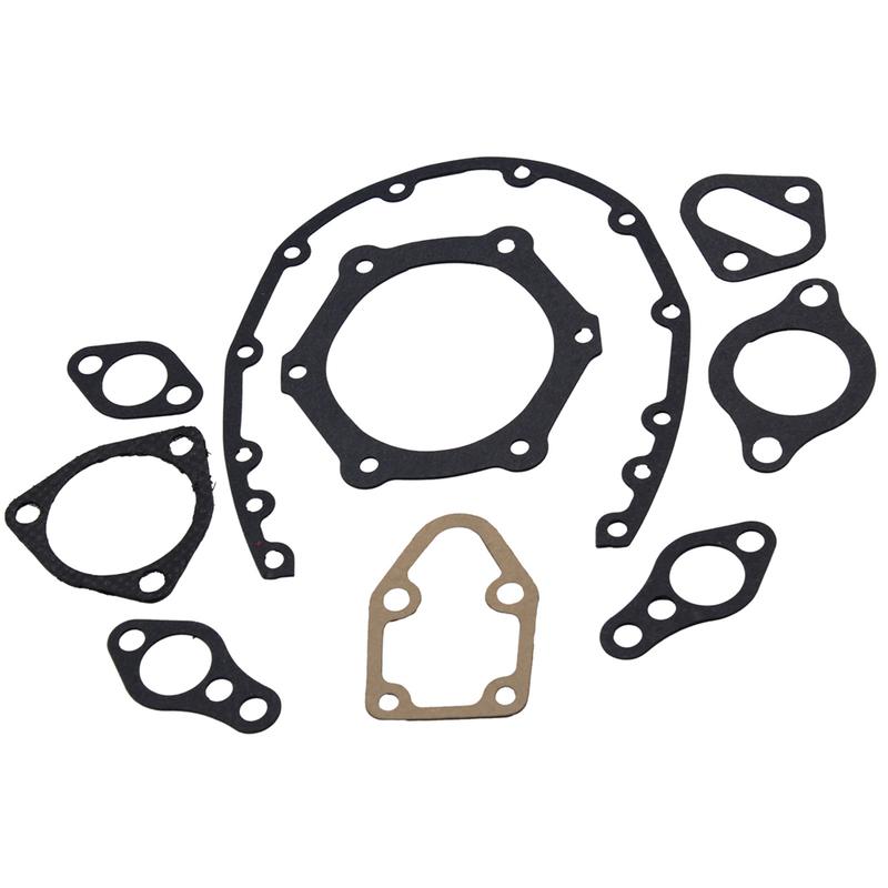 Для Chevrolet SBC 283 327 350 5.7L Полный комплект прокладок, Ранний стиль, Задний сальник коленвала из 2 частей, Комплект для капитального ремонта двигателя