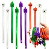 5/10Pcs Halloween Stretchy String Sensory Toy Pumpkin Witch Ghost Skull Stretchy Noodle Stress Anxiety Relief TPR Elastic Rope Fidget Toy Party Favors