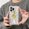 Прозрачный противоударный чехол на космическую тематику для Apple iPhone 13, 14, 15, 16 и 17 Pro Max - Звездный дизайн для любителей домашних животных