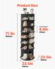 VEVOR 7 Tiers Rotating Shoe Rack Tower, 360 degrees Spinning Shoe Rack, Revolving Storage Round Carousel Display