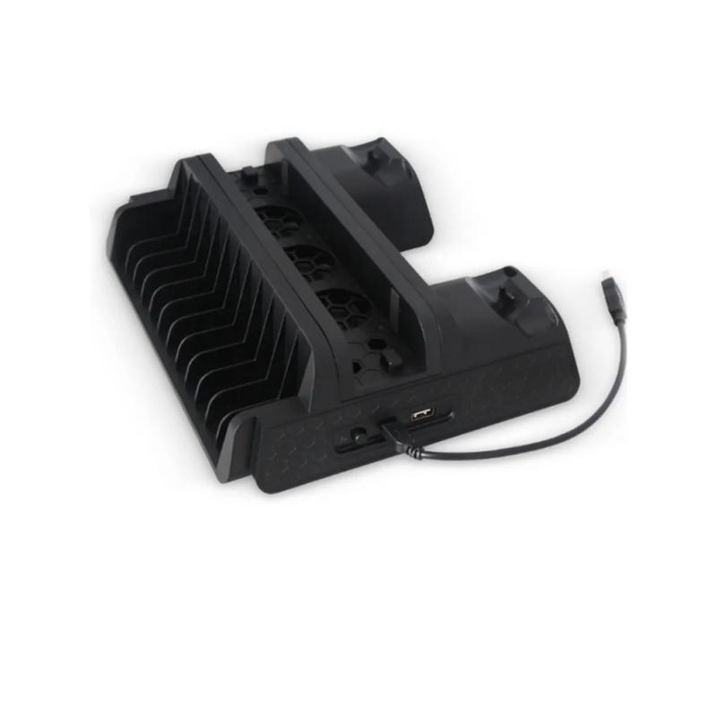 PS4 Cooling Vertical Stand Dual Controller Charging Dock Compatible with PS4 Slim PS4 Pro