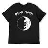 Футболка Dead Moon корейская мода для мальчиков с принтом животных больших размеров черные мужские футболки высшего качества
