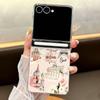 Магнитный чехол для телефона с принтом Снежной Горы для Samsung Galaxy Z Flip7 FE Flip6 Flip5 Flip7 6 Ударопрочная прозрачная жесткая крышка из поликарбоната Складная