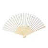 5 шт. Складной бамбуковый ручной веер Летний жаркий день Складной веер Реквизит ДекорацияБелый