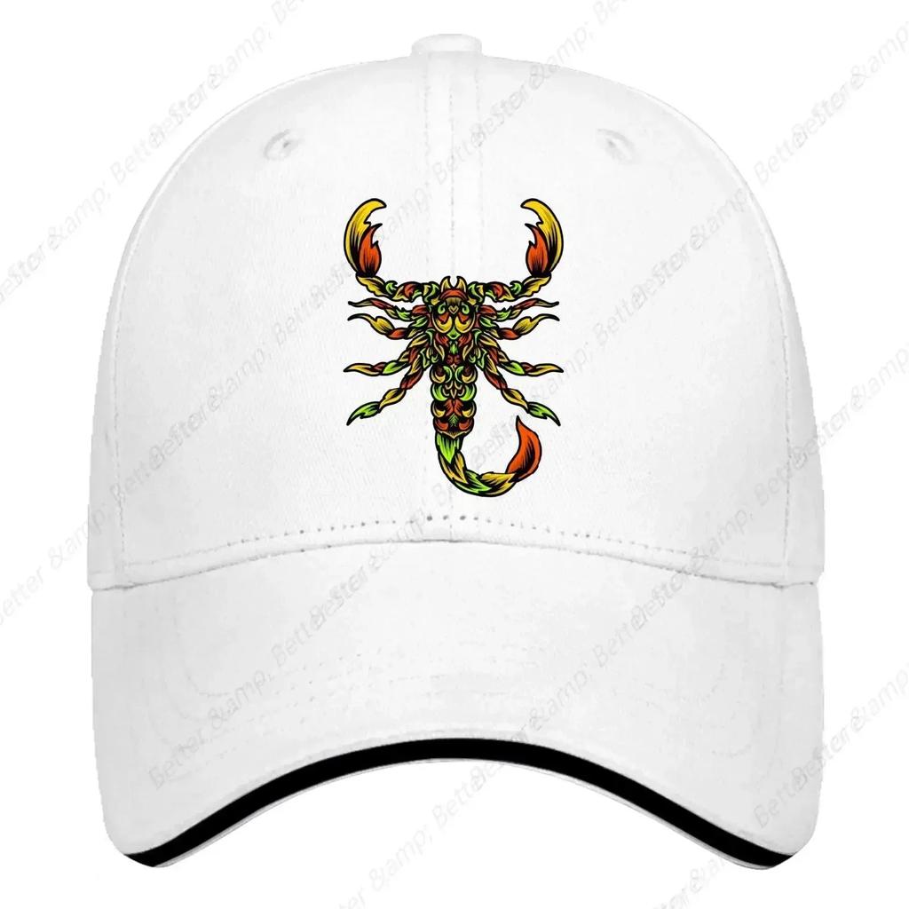 Baseball Hats Colorful Scorpion Trucker Hat for Teen Vintage Cotton Snapbacks for Gifts